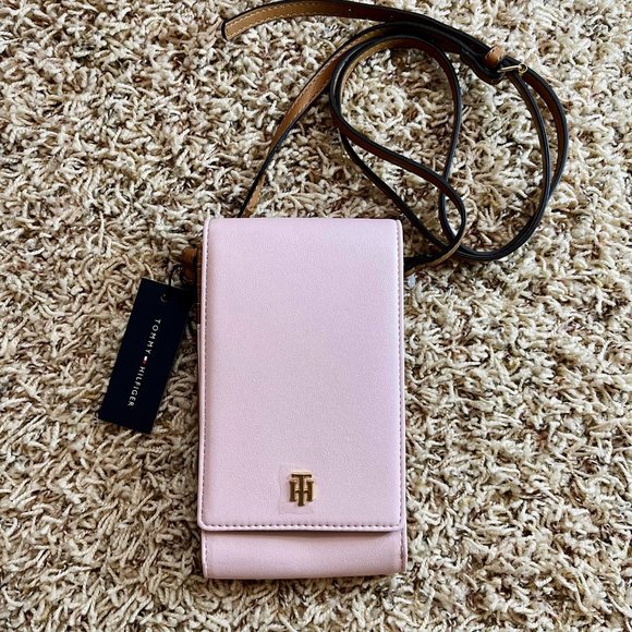 Tommy Hilfiger Women's Julia Crossbody Phone Bag Pink (New) - Picture 10 of 15